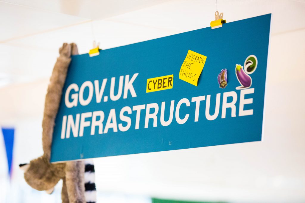 GOV.UK Infrastruture building sign